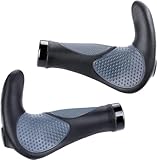 Fahrradgriffe Ergonomisch - MTB lenkergriffe Fahrrad mit rutschfeste Sanft Gummi | Softe Double Lock-on Fahrrad Lenker Griffe für MTB, BMX, E-Bike, Crossbike,Dirt-Bike