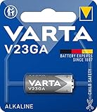 VARTA Batterien V23GA, 1 Stück, Alkaline Special, 12V, für Fernbedienungen, Alarmanlagen, Garagentoröffner, Kameras, kompakt mit langanhaltender & hoher Leistung