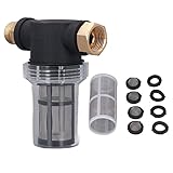 Gartenschlauchfilter, Vorfilter für Garten Pumpen und Hauswasserwerke 3/4' Pipeline Filter Down-Sediment-Wasserfilter Wasserpumpenfilter Schlauch-Inline-Filter für Gartenbewässerung Gartenteich Pool