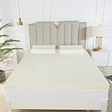 Naturlatex-Topper, 1/2/3/4 Zoll langlebig und nicht leicht zusammenzufallen, Memory Foam-Matratzenauflage, Naturlatexmatratze,