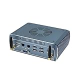 AIOPCWA Mini Gaming PC AMD Ryzen5 7640HS, 2 x PCIe4.0 x4 Mini Computers with 2 Port i226-V 2.5GbE LAN, DDR5-5600 Micro PC Barebone NO RAM/SSD/OS, WiFi6/BT5.2, Radeon 760M, 4Display