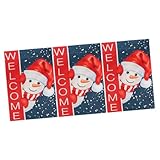 Yardwe 3st Garten Flagge Weihnachts-rasenfahnen Dekorative Rasenfahne Weihnachtsschmuck Weihnachtsfahne Weihnachtsbanner Badewanne Reparaturset Gartenbanner Winter Dekorationen Leinen