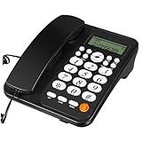 Operitacx Schnurgebundenes Tischtelefon Für Büro Und Haushalt Mit Anruferidentifikation Klarem Display Und Stabilen Verbindungsoptionen