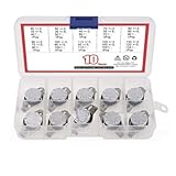 URPIZY 10 STK. KSD301 Thermostat Temperaturschalter 180/185 °C Normalerweise Geschlossen für Mikrowelle, Backofen, Kaffeemaschine mit 6,3 mm Pin