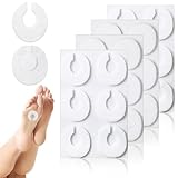 Tyqour 24 Stück Hühneraugen Druckschutzringe, Hühneraugenpflaster Kissen für Fußschutz Selbstklebende Hornhaut Schutz Pads, Fußpflege Hühneraugen Pflaster Gegen Hornhautentferner Schmerzen und Blasen