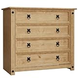 Vida Designs Kommoden & Sideboards, Künstlich Gealtertes Gewachstes Pinienholz, Pinie, Standard, H30510.VAR