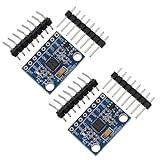 Heevhas 2PCS MPU-6050 GY-521 3 Achsen Gyroskop Beschleunigungsmesser 6 DOF 16 Bit Sensormodul AD-Konverter Datenausgabe IIC I2C für Bewegungserkennungsspiel mit Stiftleiste