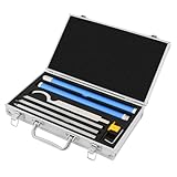 Drechseleisen Set, Drehmeißel Set, Drehwerkzeuge für Holz mit Hartmetall-Schneidplatten, Abnehmbarem Aluminiumgriff Finisher (Werkzeugkoffer), Für Drechselbank Schnitzholz