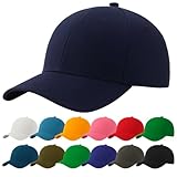 4sold Baseball Cap Baumwolle, Unisex Baseballkappe Herren Damen, Verstellbar Einheitsgröße, Sonnenmütze, Leicht & Atmungsaktiv, Sport Freizeit Outdoor