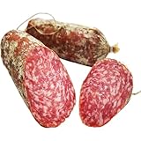 BAVAREGOLA Mailänder Salami 500g abgebunden im 2er Strang - Original luftgetrocknete italienische Salami am Stück - Südtiroler Spezialität