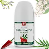 SwissMedicus Pferdebalsam mit hanf - Roll-On 90 ml - intensive Wärme - Aktivgel für Muskeln & Gelenke - Wirkliche Erleichterung (Wärme)