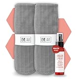 Hochwertiges Mikrofasertuch | Brillenputztuch in Optiker Qualität | Streifenfreie Reinigung für Brille, Glas, Touchscreen & Glas-Oberfläche (2 x Mikrofasertuch)