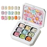 Solider Gel-Nagellack, 9 Farben, Creme-Gel, glatter und stapelbarer Nagelkleber für French Tips und Maniküre zu Hause, lange Haltbarkeit