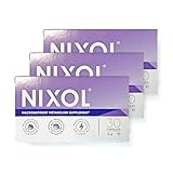 NIXOL Makronährstoff-Stoffwechselunterstützung mit Apfelessig, Guarana-Extrakt, Inulinpulver aus Topinambur zur Unterstützung des Körpers, 90 Kapseln (3 Packungen)
