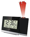 Technoline WT 536 Projektionswecker, Funkuhr, schwarz, 147 x 42 x 92 mm