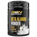 Beta Alanin - 500 g Pulver - +99% Reinheit - 100% Beta Alanine Aminosäure - Laborgeprüft - Vegan - German Elite Nutrition