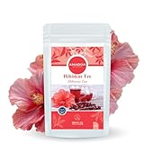 Anadoa Hibiskus Tee 100 g – Getrocknete Hibiskusblüten (Hibiscus sabdariffa) aus kontrolliertem Anbau | Naturbelassener Kräutertee für Teeaufguss | Fruchtig-säuerlich, koffeinfrei