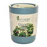 Feel Green Ecocan, Glücksklee, Nachhaltige Geschenkidee (100% Eco Friendly), Grow Your Own/Anzuchtset, Die Wachsende Ökodose, Made in Austria