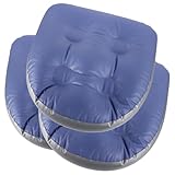 NOLITOY Aufblasbares PVC Badewannenkissen 3 Stück mit Saugnäpfen Wasserfüllbares Spa Sitzkissen für Badeeimer Pool und Reisen