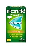 NICORETTE Kaugummi 4mg freshfruit – Nikotinkaugummi zur Raucherentwöhnung – Fruchtgeschmack – 4mg Nikotin – Rauchen aufhören – 30 St.