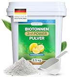 Biotonnenpulver bei Maden und Geruch 2,5kg [Vorteilspack] - effektiver Schutz vor Maden in der Mülltonne, verhindert Schimmel und Feuchtigkeit, biologisch abbaubar für kompostierbare Abfälle