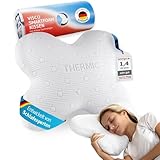 Seitenschläferkissen ACAMAR von Third of Life - einem Preisträger des Innovationspreis Ergonomie 2025 | Kopfkissen mit thermoregulierendem Bezug | Ergonomischer Memory Foam | Anti Schnarch HWS Kissen