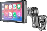 INTERPHONE Ridesync SYNC55 Motorrad Navi mit CarPlay für Apple und Android – GPS und CarPlay für das Motorrad – Bluetooth Display für Smartphone-Mirroring – kompatibel mit QUIKLOX-Halterungen
