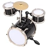 ABOOFAN Miniatur-Schlagzeug, Simulations-Schlagzeug FüR Puppenhaus-Dekoration, Kleines Instrumentenspielzeug FüR Kinder