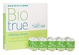 Bausch und Lomb Biotrue ONEday Tageslinsen, sphärische Kontaktlinsen, weich, 90 Stück BC 8.6 mm / DIA 14.2 / -1.75 Dioptrien