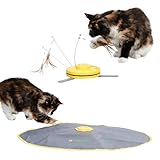 Kerbl Pet Katzenspielzeug 2in1 Catch the TailFeather, 70x53x5cm