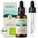 nedura® BIO Frische Brise Duftmischung [Eukalyptus, Salbei, Minzöl] - Erfrischend & belebend - [100% NATURREIN] - Ätherische Öle für Aromatherapie und Diffuser - 30ml