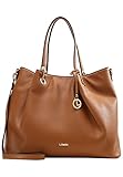L.CREDI Damen Ebony Handbag, Cognac