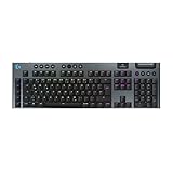 Logitech G G915 X LIGHTSPEED Low-Profile-Kabellose Gaming-Tastatur, Double-Shot-PBT-Tastenkappen, voll programmierbare Tasten, RGB-Hintergrundbeleuchtung, GL Brown-Tactile, PC/Mac, DEU QWERTZ -Schwarz