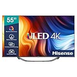 Hisense 55U71HQ 139cm (55 Zoll) Fernseher, 4K ULED HDR Smart TV, Quantum Dot,120Hz, HDMI 2.1, Game Mode, HDR10+, Dolby Vision IQ & Atmos, Alexa Built-In, Google Assistant, Anthrazit [2022]