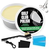 XJKLBYQ Golfclub -Reinigungskit, Golfclub -Reiniger mit Pinselreinigungswerkzeugen Grip Cleaner für Metall, Zink, Politur