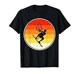 Retro Vintage Sunset Windsurfing Kitesurfing T-Shirt