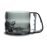 COLLBATH Plastik Mehlsieb mit Handpresse Dickes Küchen Backsieb für Mehl und Puderzucker Handliches Sieb mit Feinem Netz Effiziente Filtersiebe für Vielseitiges Backen und