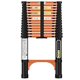 Teleskopleiter 4.4M Ausziehbare Leiter Klappleiter Stehleiter Rutschfester aus hochwertigem Aluminium Ausziehleiter Mehrzweckleiter Haushaltsleiter