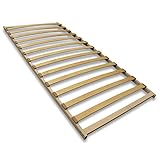 Lattenrost FIX 90x200 cm mit 13 Federleisten - Nicht verstellbar - einfache Selbstmontage Lattenrahmen geeignet für zahlreiche Matratzenarten