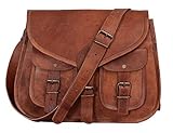 Komal's Passion Leather Damentasche aus echtem Leder von KPL, Schulter-/Crossbodytasche, Einkaufstasche, 35,6 cm