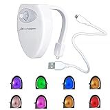 WC LED Licht Toiletten Nachtlicht USB Ladung mit Bewegungsmelder und 8 Farben ändern oder feste Farbe 2 Modi um das Licht Anzupassen für Badezimmer,Toiletten,Hause