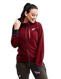 RevolutionRace Trekker Hoodie für Damen, perfekt für Wanderungen und Outdoor-Abenteuer, Chili, M