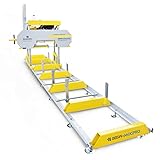 BAMATO Blockbandsäge | BBSW-660GPRO mit Benzinmotor und elektrischer Höhenverstellung | 5,9m Rollbahn inkl. Positionslaser | Elektrische Höhenverstellung