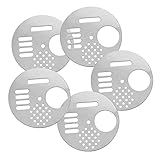 DIKACA 5 Stück Wabentür aus Edelstahl Eingangstüren Bienenstock-Lüftungstor Ausschluss Belüftung Bienenstock Eingang Eingangstor zum Bienenstock Rostfreier Stahl Silver