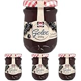 Schwartau Gelee Schwarze Johannisbeere, aus Fruchtsaft, 200g (Packung mit 4)