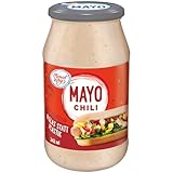 Miracel Whip Mayo Chili, Scharfe Mayonnaise, Glutenfrei und Laktosefrei, Mit Eiern aus Freilandhaltung, Ideal für Burger & Hot Dogs, 242 ml