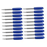 HOMSFOU 50 Stück Beschriftungsmesser Klinge Ersatz Vinylplotter Plotterschneider Wolfram Stahl Blue