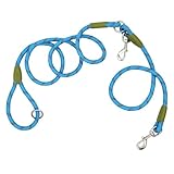 Yanmis Sichere, Reflektierende, Freihändige Hundeleine, Verstellbare, Robuste Nylonleine für Kleine, Mittelgroße und Große Hunde, Schwarz, Blau, Orange, Rosa, Lila, 450 G (A)