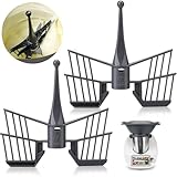 2 Stück Schmetterling Rühraufsatz für Thermomix TM5 TM6 TM31, Schmetterling Rührer für Thermomix Zubehör, Küchenmaschine Ersatzteile für Vorwerk Thermomix Küchenmaschine