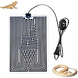 CJBIN Heizmatte Terrarium, 40W Reptil Terrarium Heizmatten, 42x28cm Einstellbar Reptile Wärmekissen für Reptilien mit Temperaturregelung für Schlangen,Eidechsen, Aquarienheizkissen